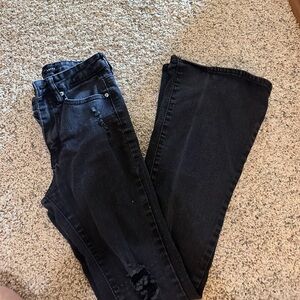 Elegant Black Flare Jeans